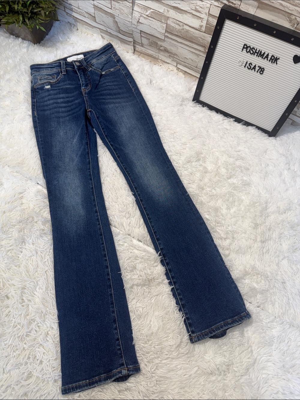 VERVET Los Angeles 24 Dark Blue Women's Bootcut Jeans